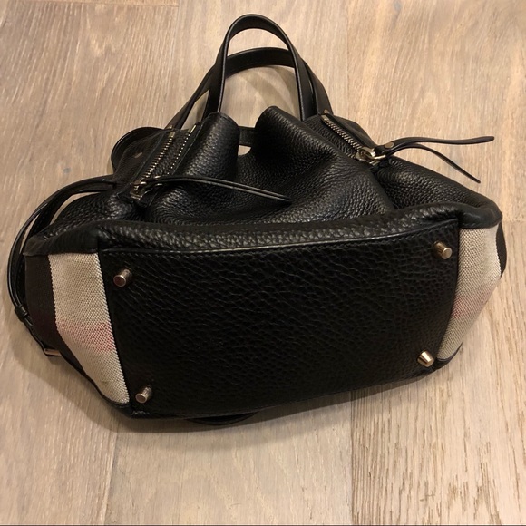 Burberry Bags Burberry Maidstone Black Leather Shoulder Bag Poshmark